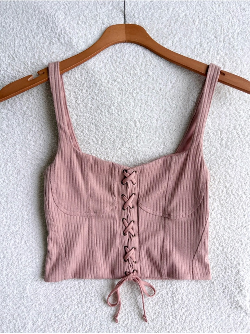 Forever 21 Corset Style Cropped Tank